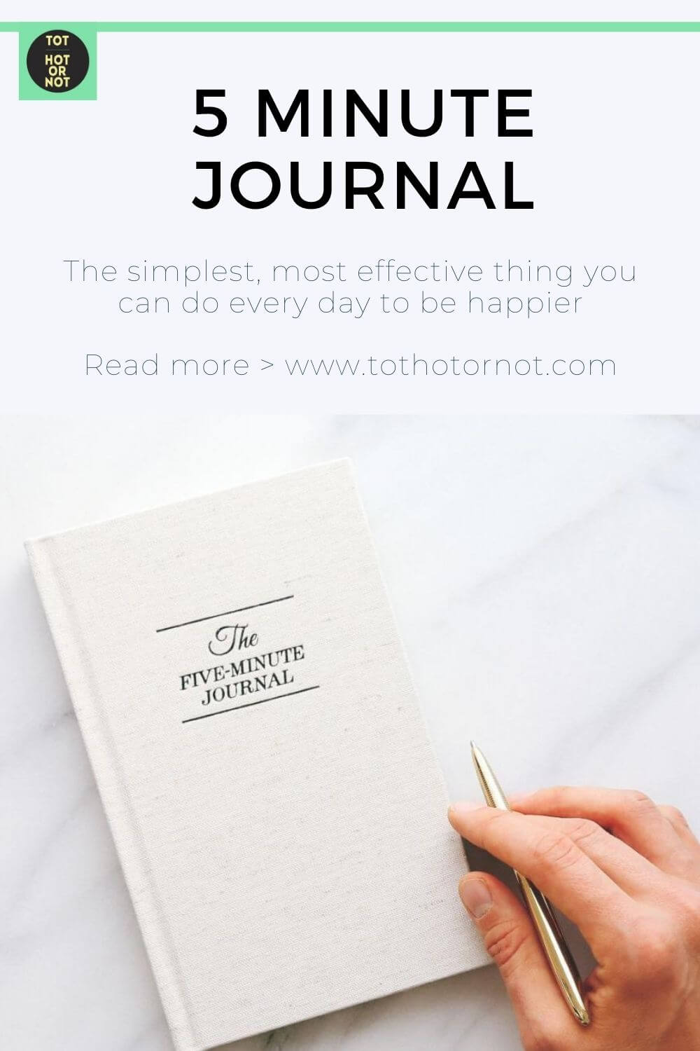 5 Minute Journal Review | Gratitude Journal &amp; Productivity Planner