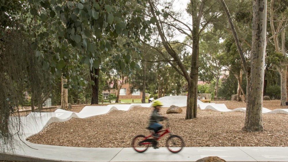 17 Best Pump Tracks Around Melbourne for Kids on Bikes + Scooters 4 Norris Bank Reserve Pump Track