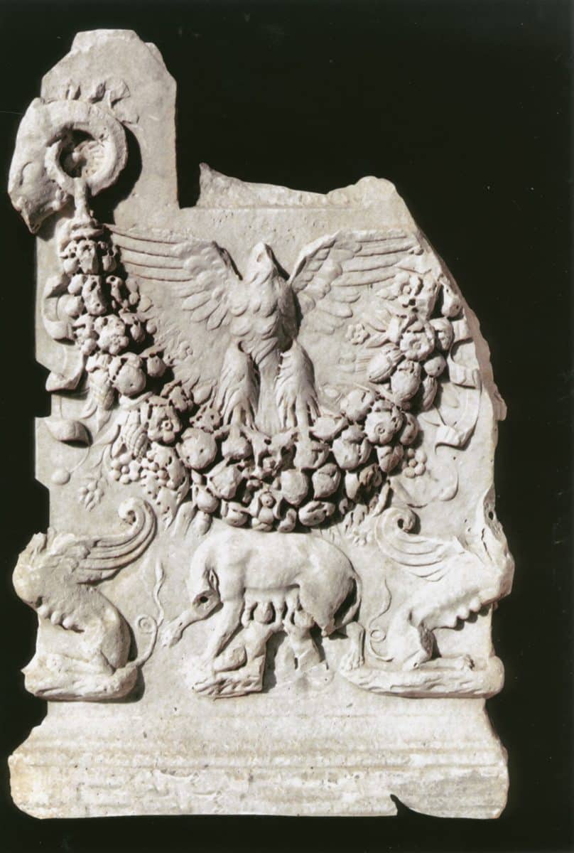 ROME: Empire, Power, People at Melbourne Museum 5 altar with the wolf feeding romulus and remus the mythological founders of rome bce ce