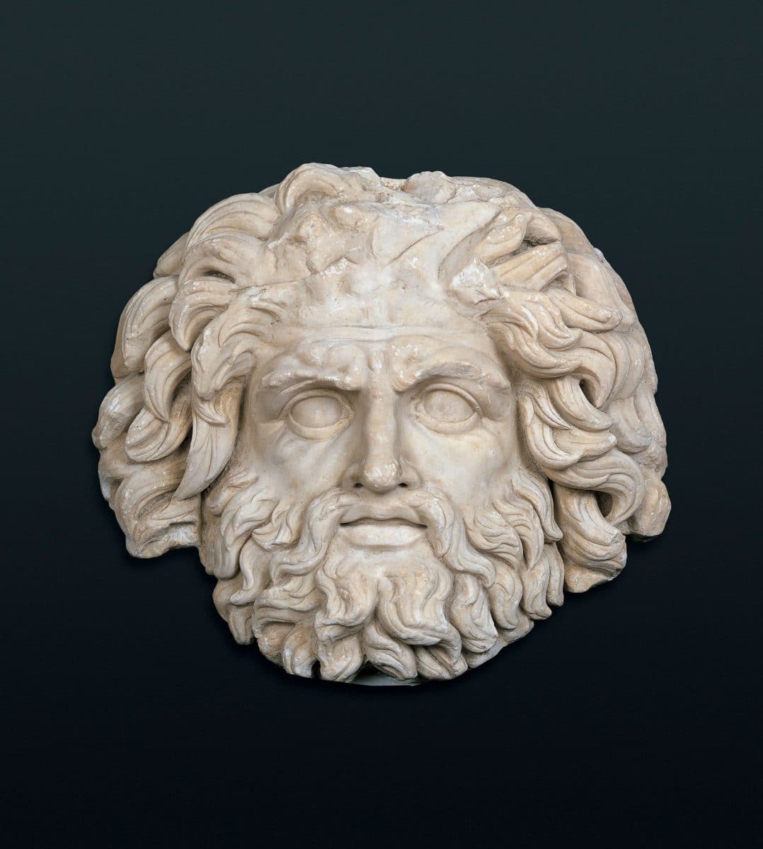ROME: Empire, Power, People at Melbourne Museum 3 mask of jupiter roman imperial age source museo nazionale di firenze