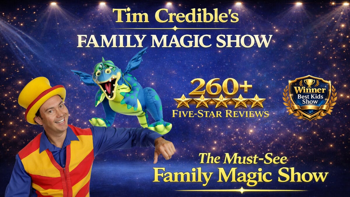Family Magic Show – Tim Credible 3 family magic show melbourne kids entertainment