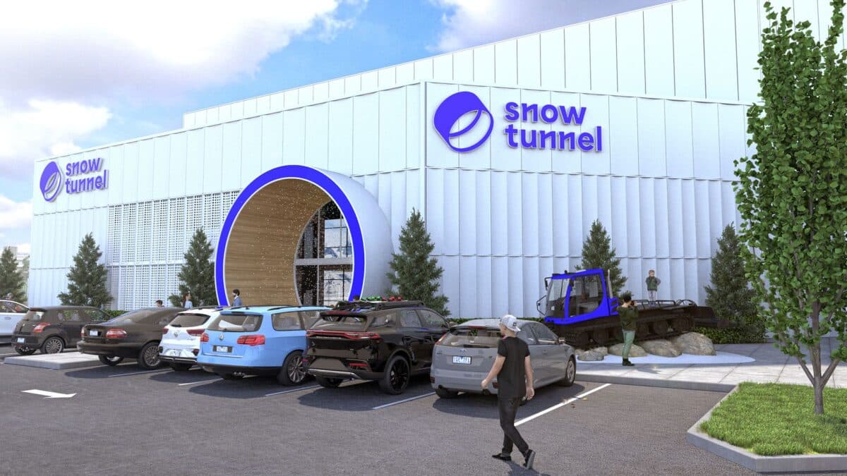 Snow in the suburbs: Melbourne is getting its own indoor mountain (and it's open all year) 1 Snowtunnel Melbourne