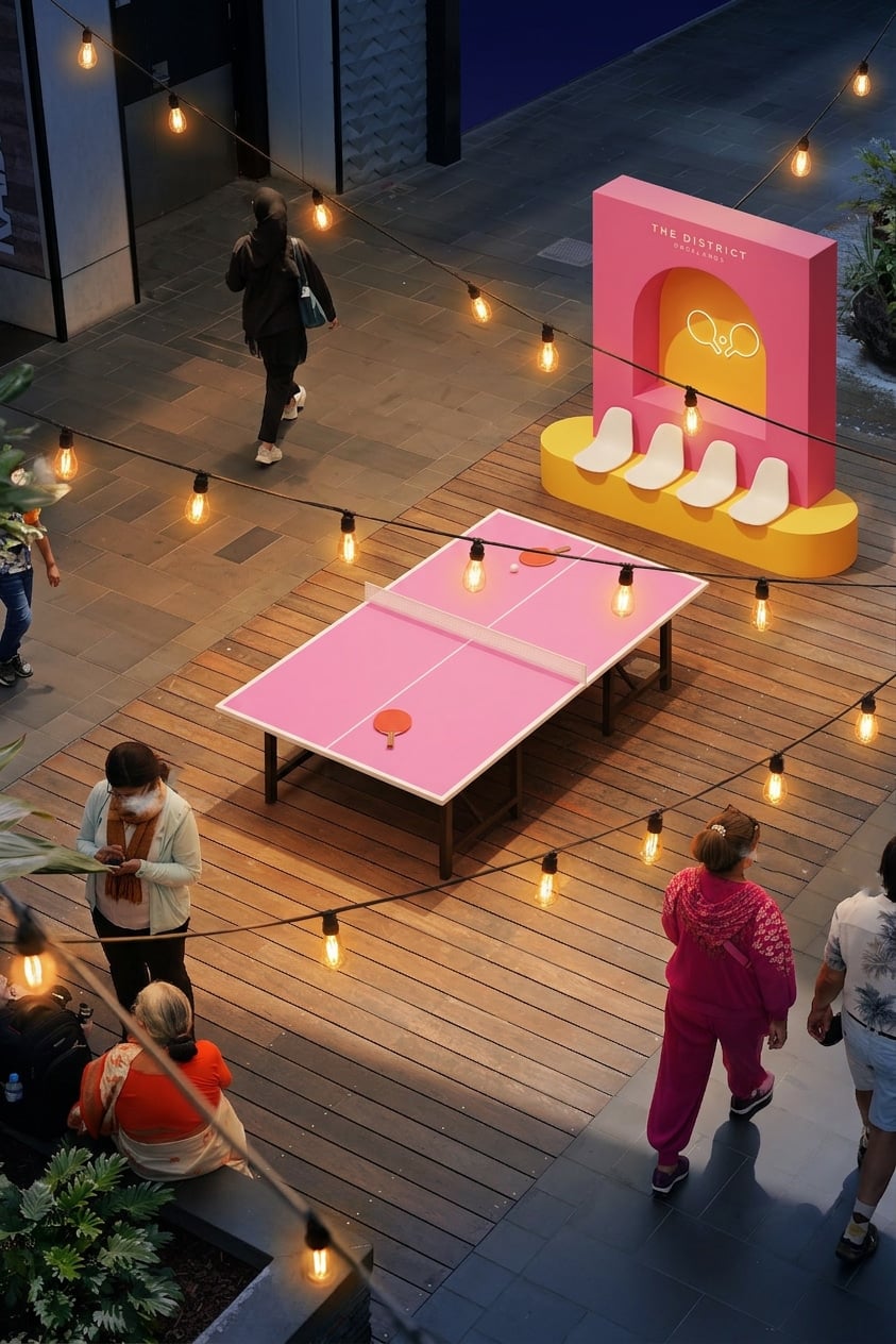 Free School Holiday Activities at The District Docklands 1 Table Tennis
