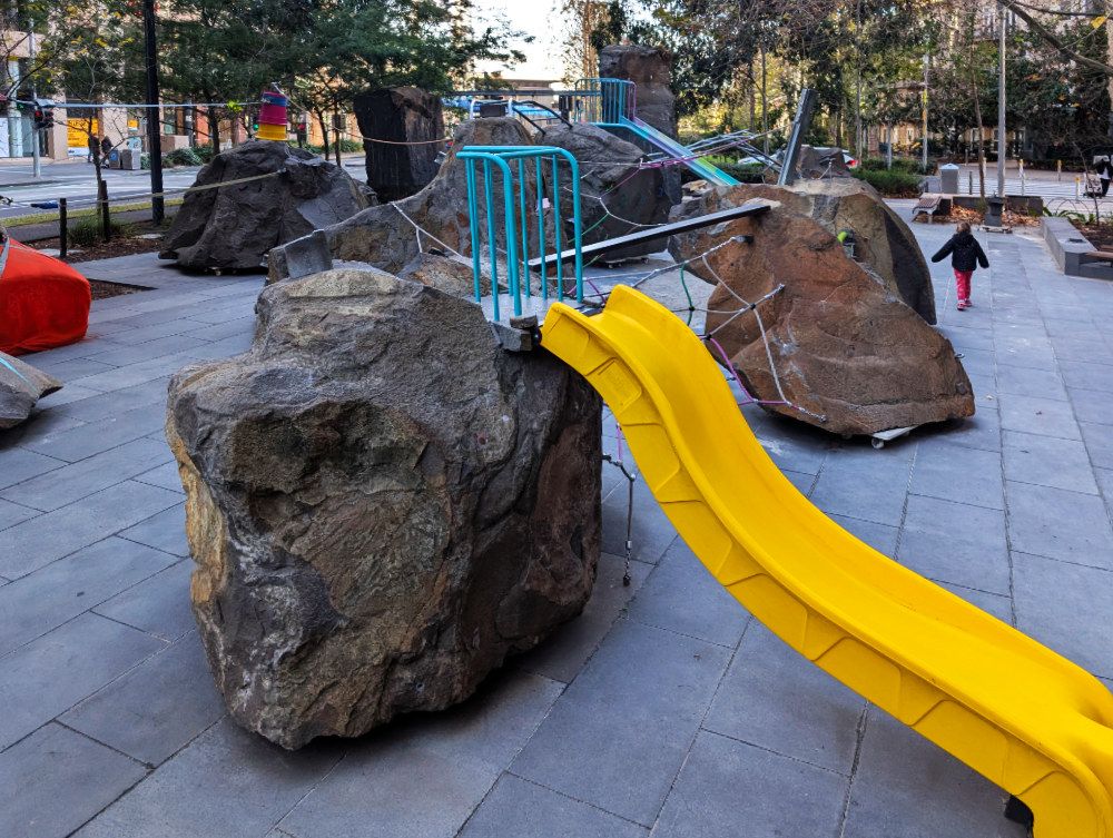 Rocks on Wheels: Southbank's Boulder Playground for Confident Climbers 4 Rocks Playground Southbank Photos Amy Gardner