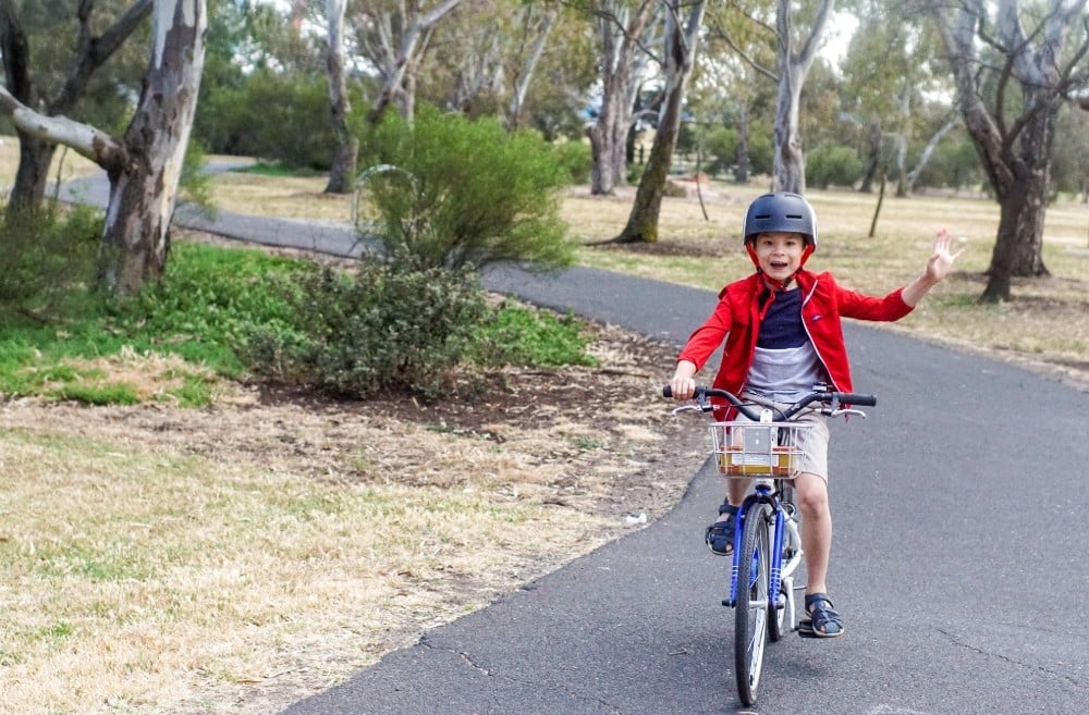 Family Cycling Guide: The Maribyrnong River Trail 7 Byk Bikes E x Byk Helmet Black Low Res