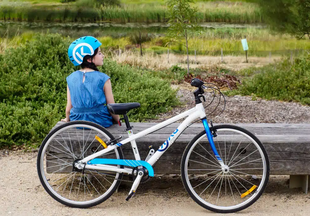 Family Cycling Guide: The Maribyrnong River Trail 11 Byk Bikes E Byk Helmet Blue High Res
