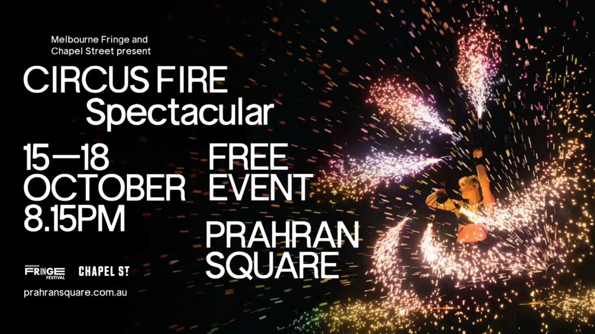 Prahran Square Circus Fire Spectacular 4 Circus Fire Spectacular xpx Reach Screen Landscape