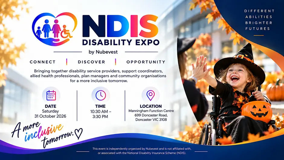 NDIS Disability Expo Melbourne – Doncaster Halloween Edition 1 NDIS Disability Expo Melbourne – Doncaster Halloween Edition